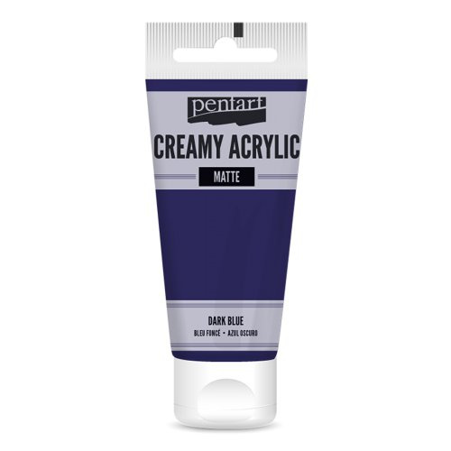 Pentart Krémová akrylová barva matná PENTART 60 ml TMAVĚ MODRÁ