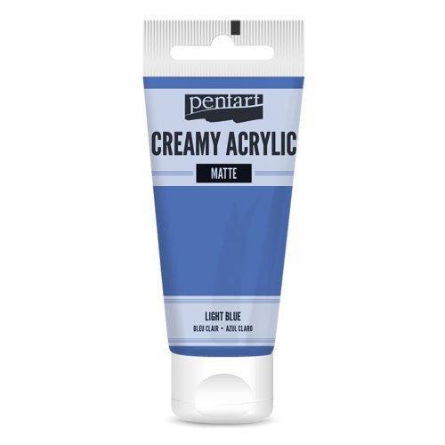 Pentart Krémová akrylová barva matná PENTART 60 ml SVĚTLÁ MODRÁ