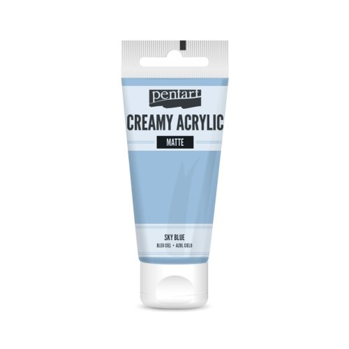 Pentart Krémová akrylová barva matná PENTART 60 ml NEBESKÁ MODRÁ