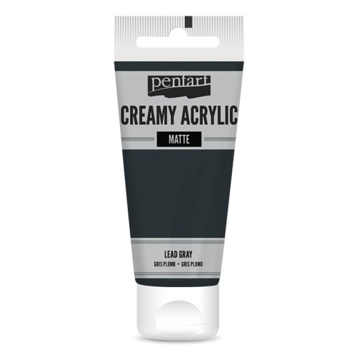 Pentart Krémová akrylová barva matná PENTART 60 ml ČERNÁ