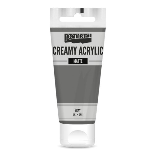 Pentart Krémová akrylová barva matná PENTART 60 ml ŠEDÁ