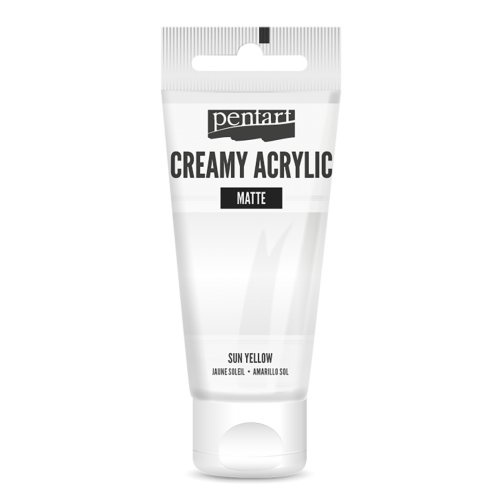Pentart Krémová akrylová barva matná PENTART 60 ml BÍLÁ