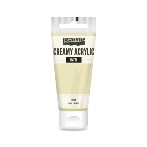 Pentart Krémová akrylová barva matná PENTART 60 ml SLONOVINOVÁ
