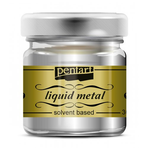 Pentart Tekutý kov PENTART 30 ml STŘÍBRNÁ