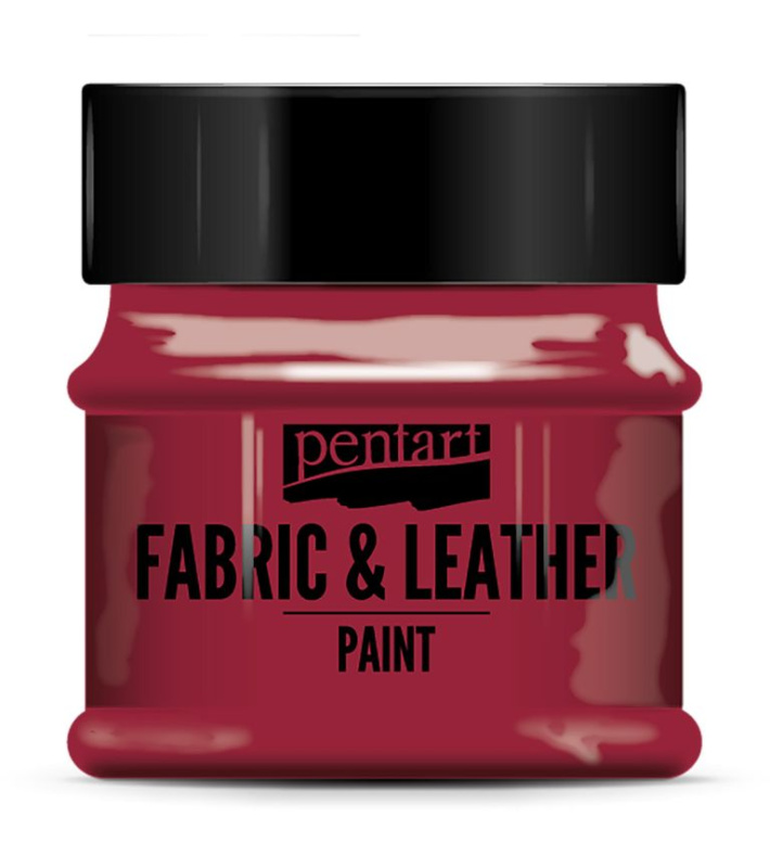 Pentart Barva na kůži a textil PENTART 50 ml ČERVENÁ