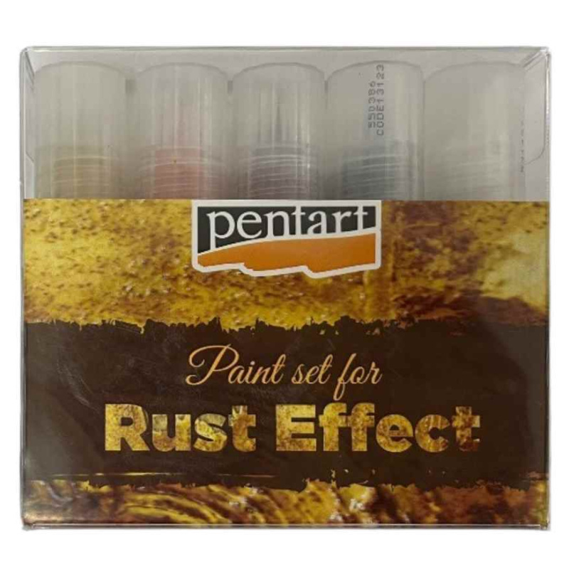 Pentart Rezavý efekt sada barev PENTART 5 x 20 ml