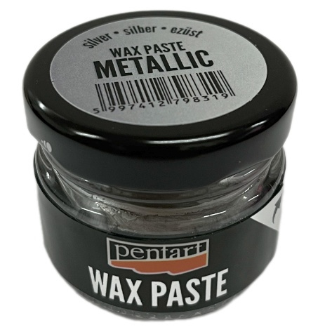 Pentart Vosková pasta metalická PENTART 20 ml STŘÍBRNÁ