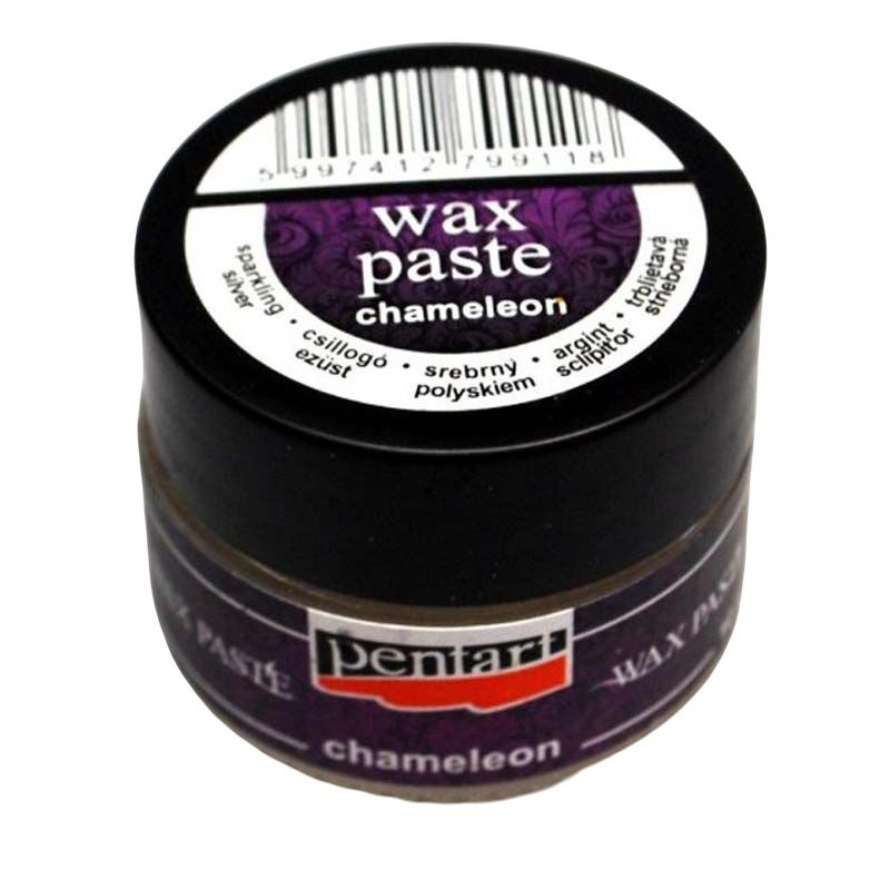 Pentart Vosková pasta Chameleon PENTART 20 ml STŘÍBRNÁ