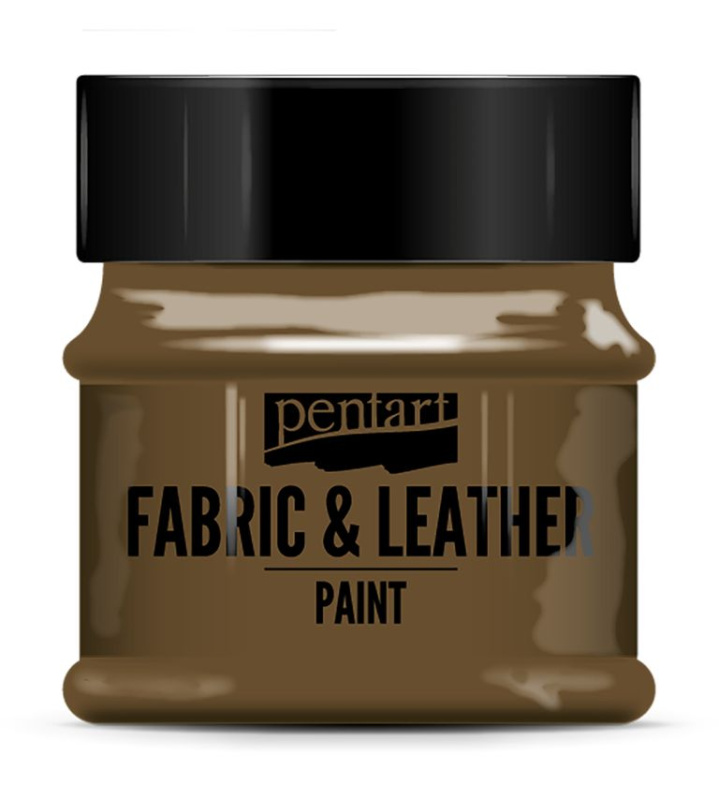 Pentart Barva na kůži a textil PENTART 50 ml TMAVÁ HNĚDÁ