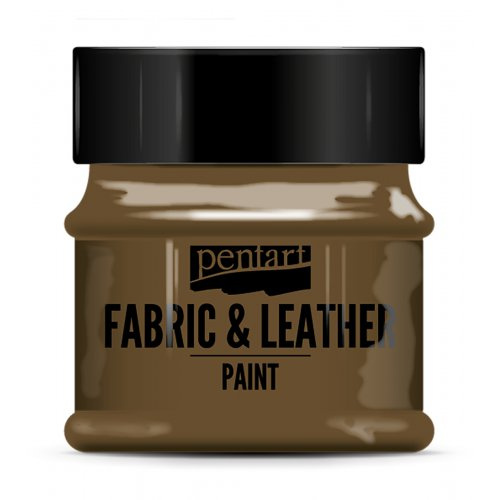 Pentart Barva na kůži a textil PENTART 50 ml TMAVÁ HNĚDÁ