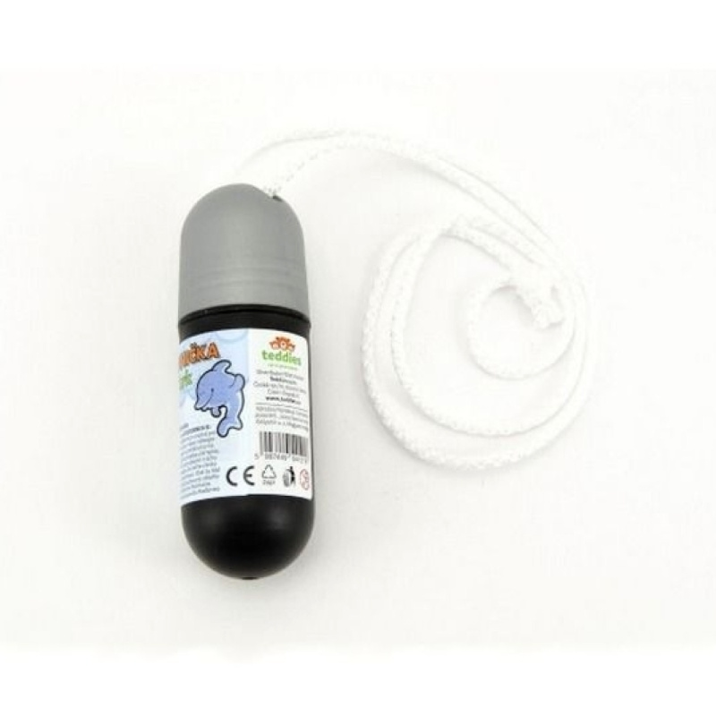 Pokladnička na krk se šňůrkou 11,5cm plast asst mix barev