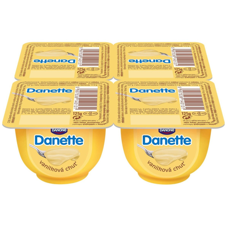 Danette Dezert vanilkový 4×125 g