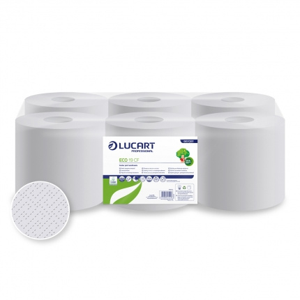 Lucart Professional Lucart Eco CF 19 maxi - papírové utěrky, 100m, 6KS