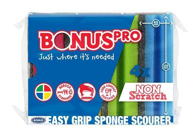 Houbička na nádobí, mix barev, tvarovaná, extra velká, 4 ks, BONUS B118