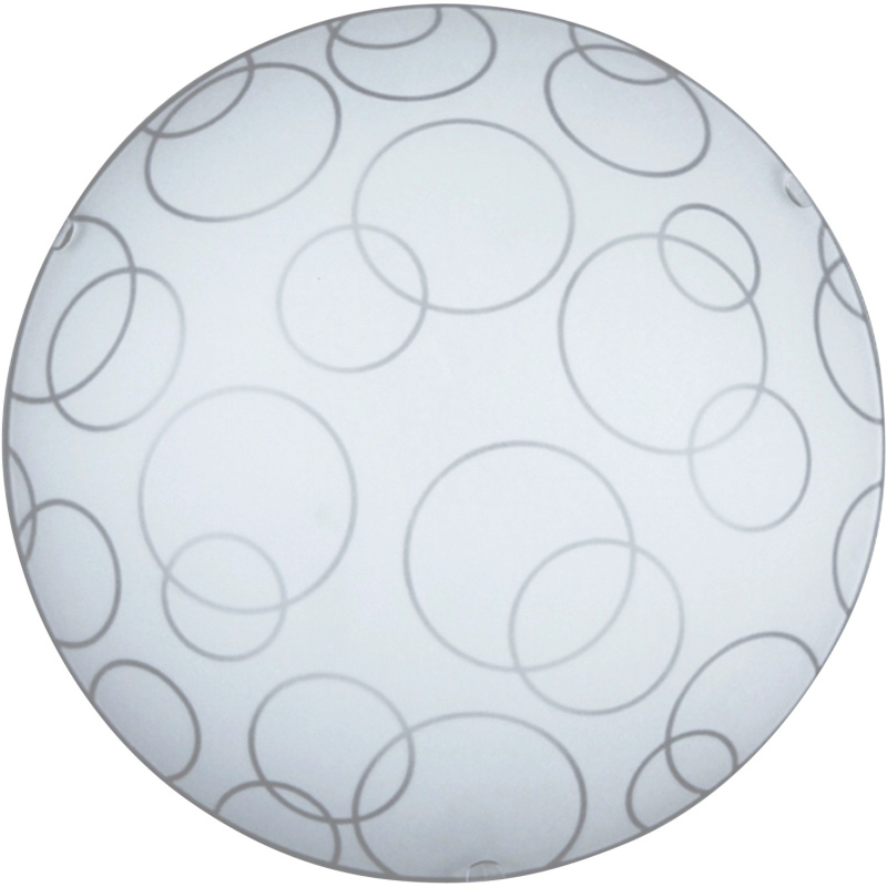 Rabalux Stropní/nástěnné svítidlo Ada, bílá/kruhy, pr. 25 cm