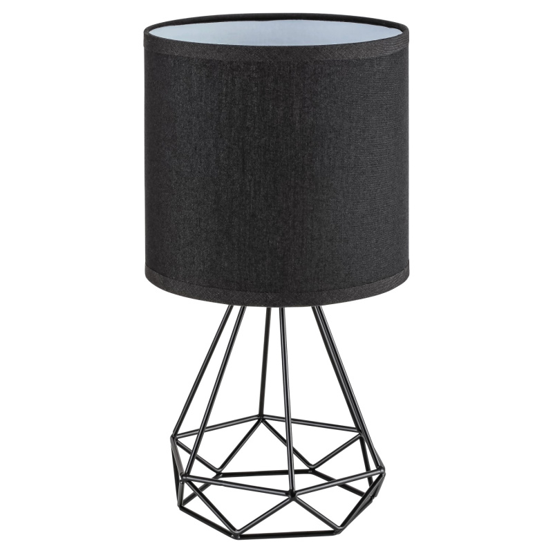 Rabalux Stolní lampa Kinga, černá, pr. 17 x 32 cm