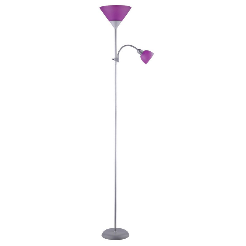 Stojací lampa Action stříbrná E27 1×100W RABALUX 4020
