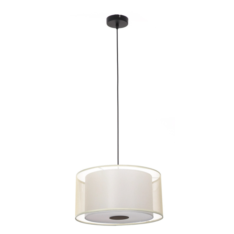 Rabalux Závěsné svítidlo Aneta, černá/béžová, pr. 41,5 x 120 cm