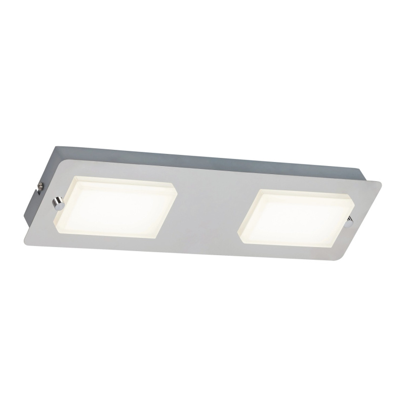 Rabalux Koupelnové svítidlo Ruben, IP44, 2x4,5 W, 2x387 lm, 4000 K, chrom