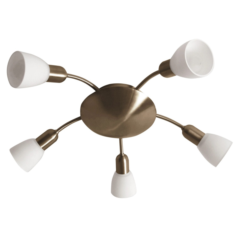 Rabalux Stropní 5bodové svítidlo Soma, bronzová, pr. 47 x 16,5 cm