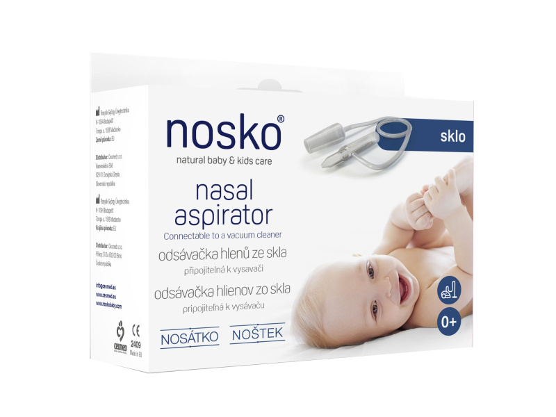 NOSÁTKO Nosní odsávačka skleněná 1 ks