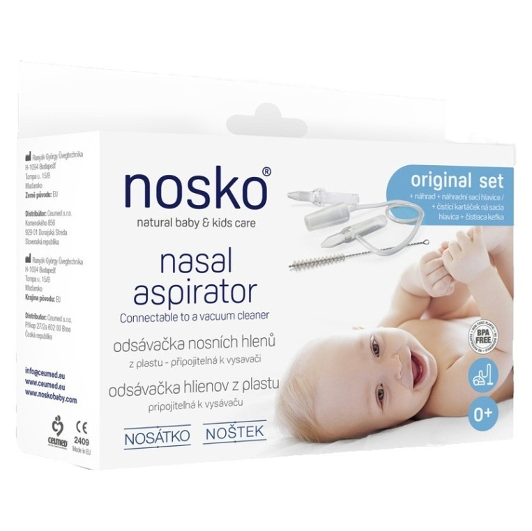 Nosátko odsávačka nosních hlenů plast sada