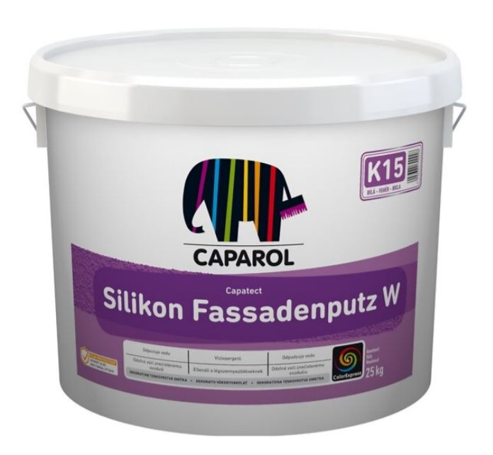 Omítka silikonová Caparol Silikon Fassadenputz W K15 1,5 mm 25 kg
