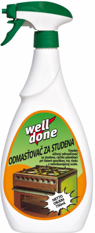 Well Done Odmašťovač za studena - 750 ml s rozprašovačem