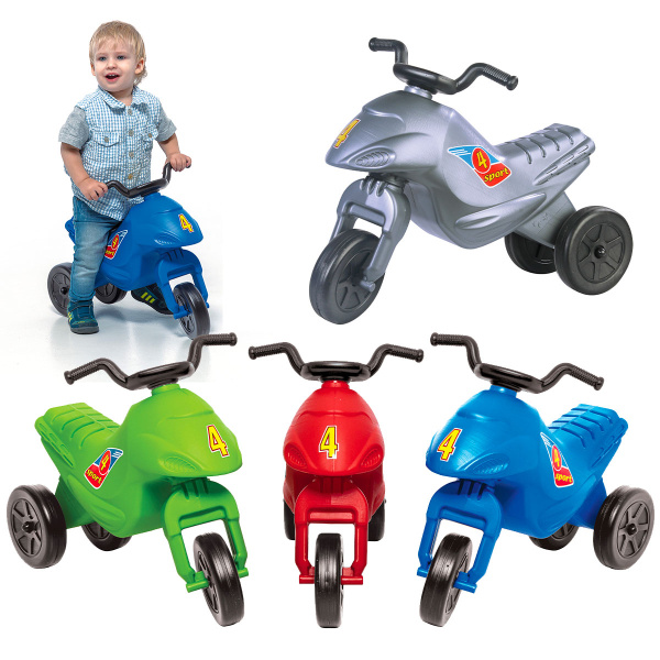 Odrážedlo Superbike 4 mini plast výška sedadla 26cm nosnost do 25kg asst od 18 měsíců