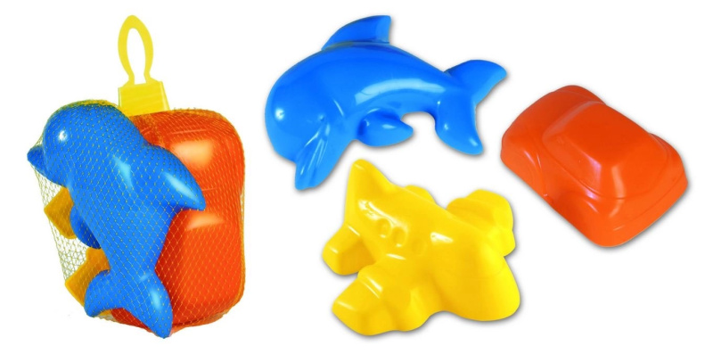 Teddies DOHÁNY Formičky na písek 3 ks