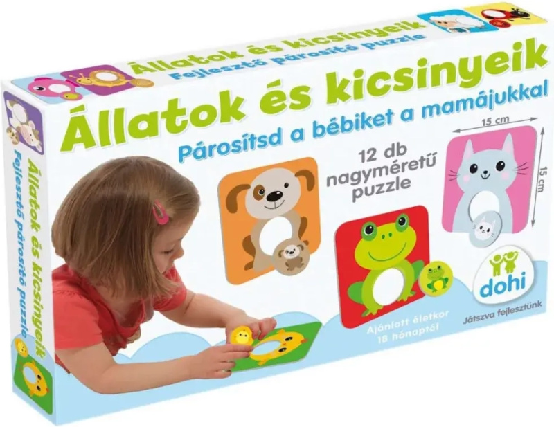 Dohany baby vkládačka zvířata s mláďátky