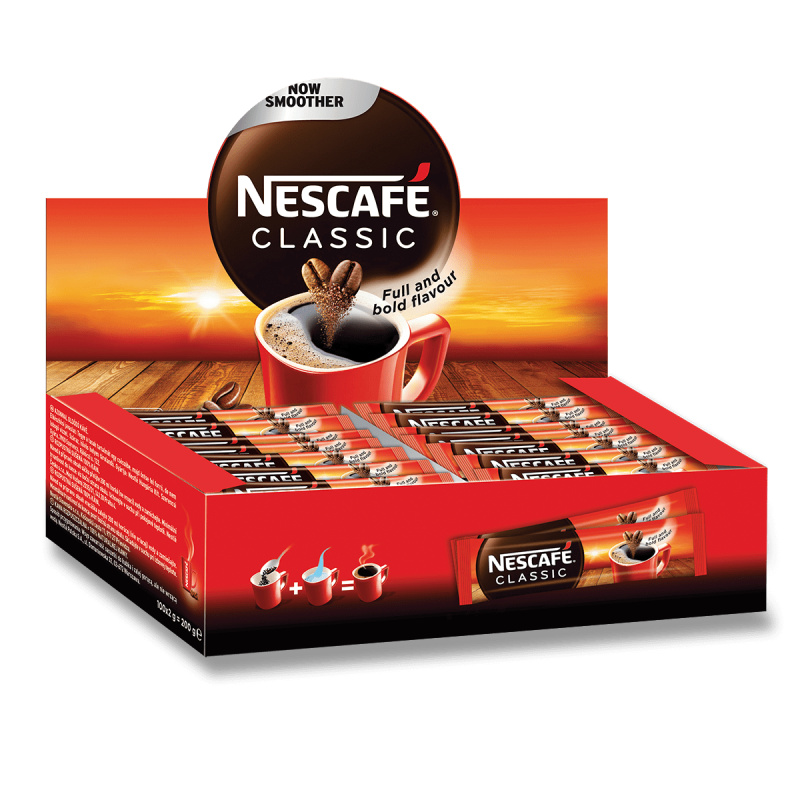 Nescafé Classic Stick - instantní porcovaná káva - 100 ks