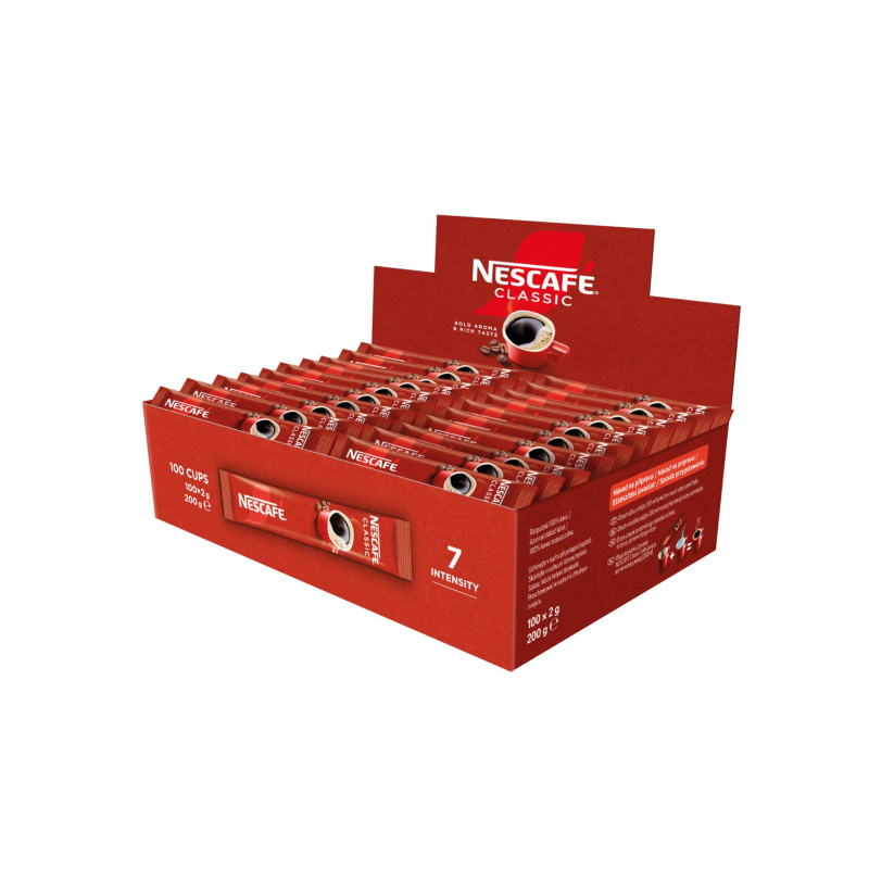 Instantní káva Nescafé Classic - Stick, porcovaná, 100x 2 g