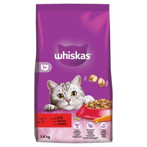 Whiskas Suché 1,4kg - Hovězí