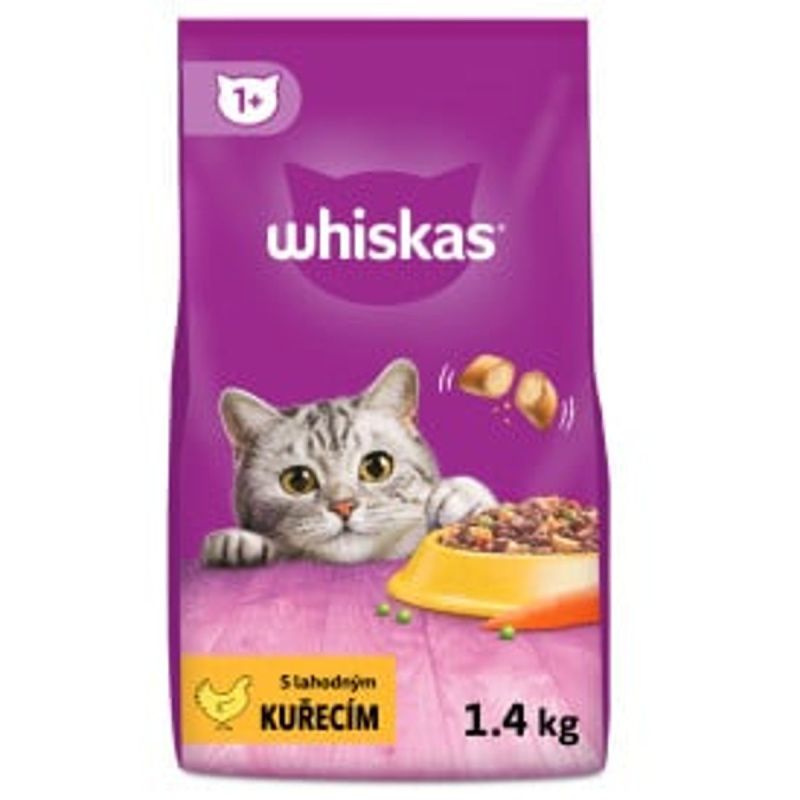 Whiskas Granule pro dospělé kočky – kuřecí