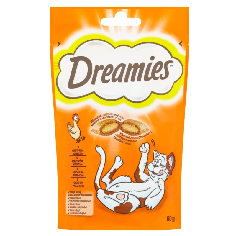 Whiskas Dreamies Pochoutka 60g - Kuřecí