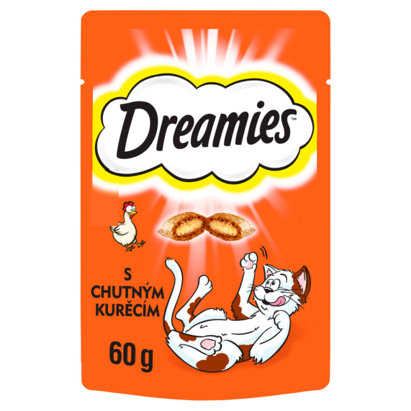 Whiskas Dreamies Pochoutka 60g - Kuřecí