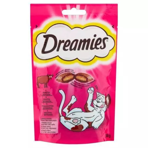 Dreamies kočka pochoutka s hovězím 60 g