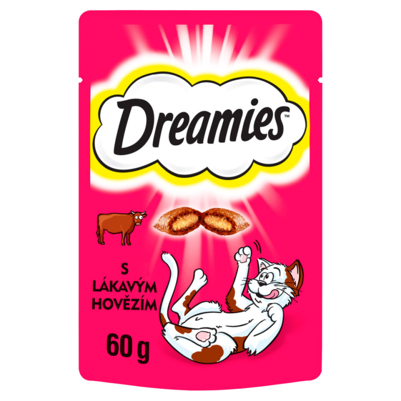 Dreamies kočka pochoutka s hovězím 60 g