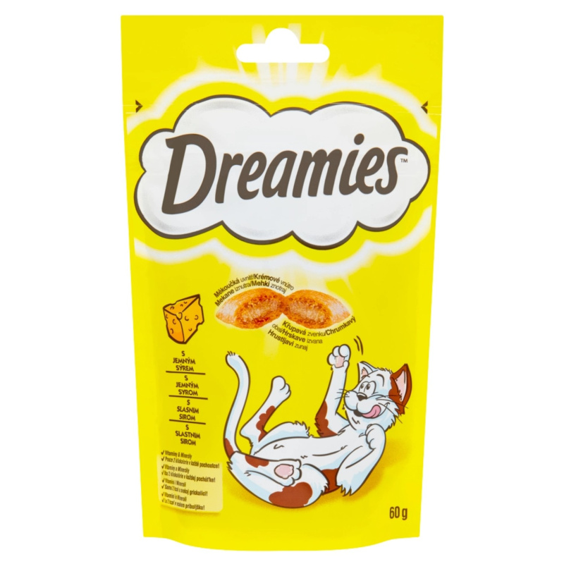 Whiskas Dreamies Pochoutka 60g - Sýr
