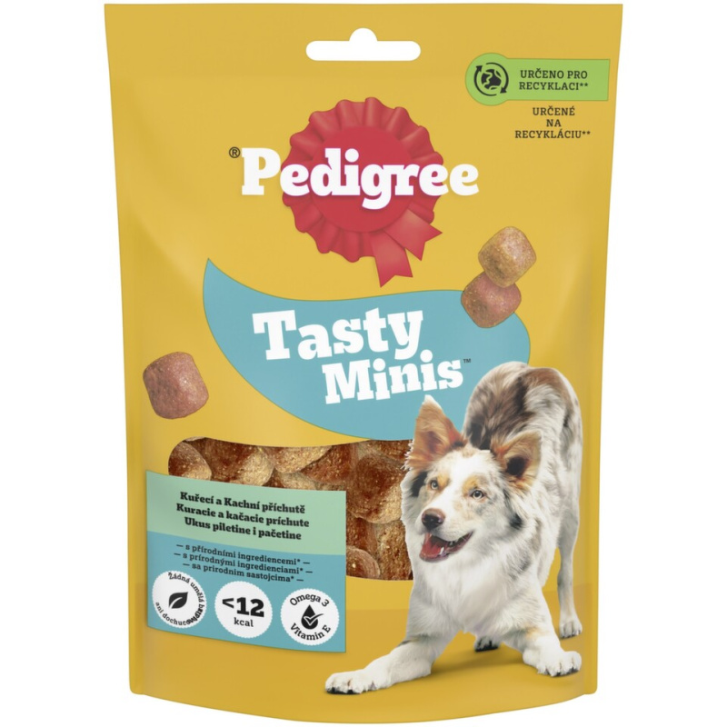 Pedigree poch.Tasty Minis Chewy Cubes Chicken&Duck 130g