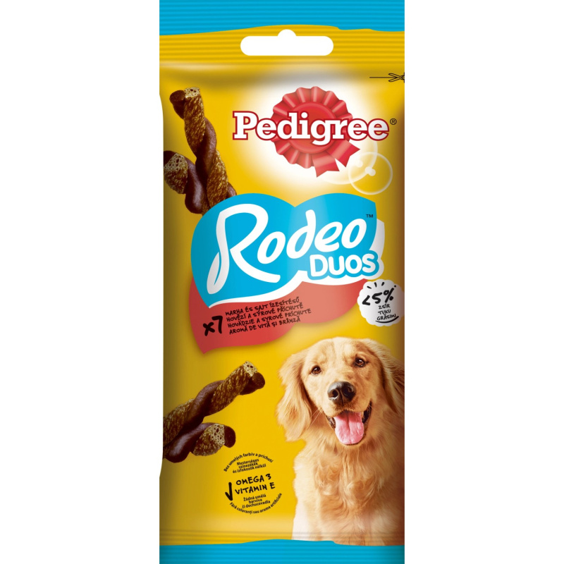 Pedigree Pochoutka Rodeo Duo hovězí a sýr  123g