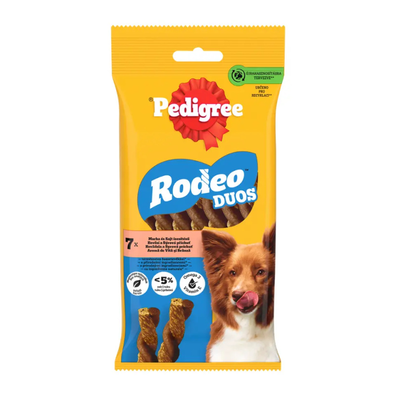 Pedigree Pochoutka Rodeo Duo hovězí a sýr  123g