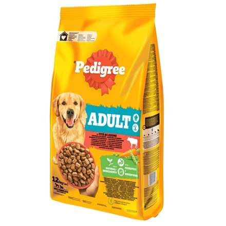Pedigree Adult Granule hovězí zeleniny pro psy 12 kg