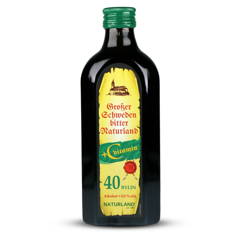NATURLAND Švédské kapky + vitamin C 250ml
