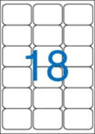 Victoria Samolepicí etikety A4 100 ks - 63,5 × 46,6 mm