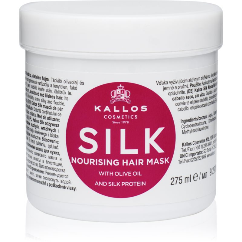 Kallos KJMN Professional Silk maska pro suché a zcitlivělé vlasy 275 ml