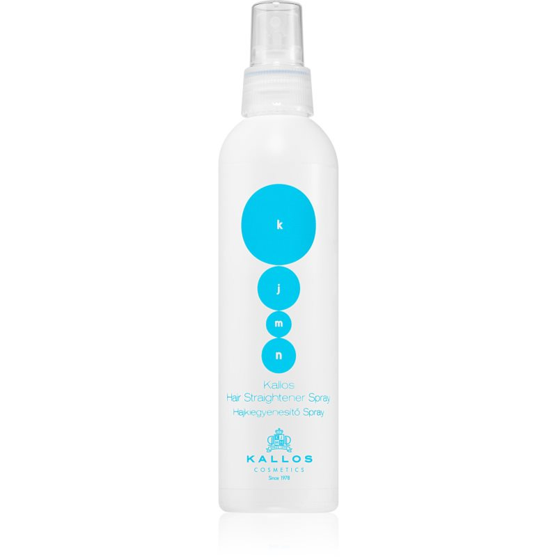 Kallos KJMN Professional Straightener Spray sprej pro tepelnou úpravu vlasů 200 ml