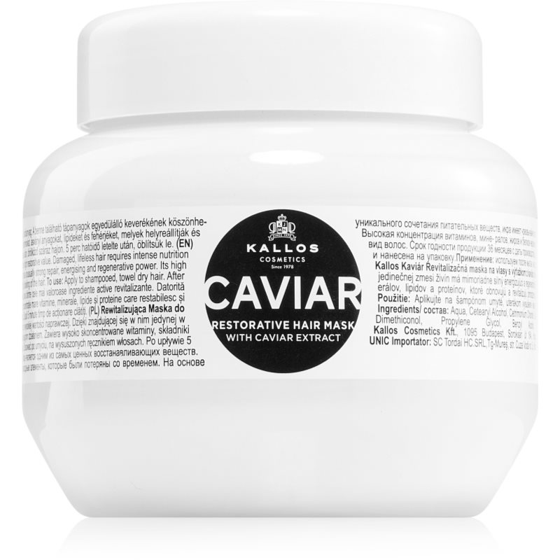 Kallos KJMN Professional Caviar obnovující maska s kaviárem 275 ml