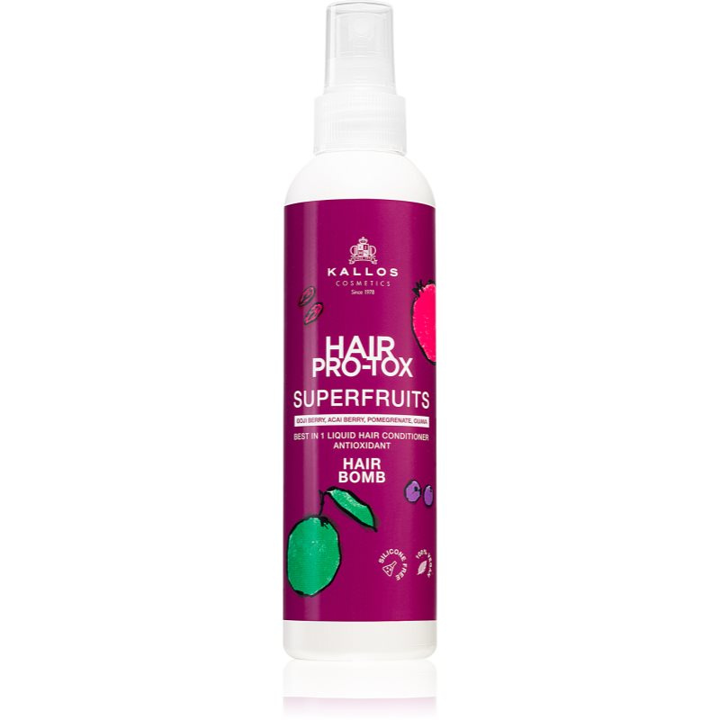 Kallos Hair Pro-Tox Superfruits bezoplachový kondicionér ve spreji s antioxidačním účinkem 200 ml